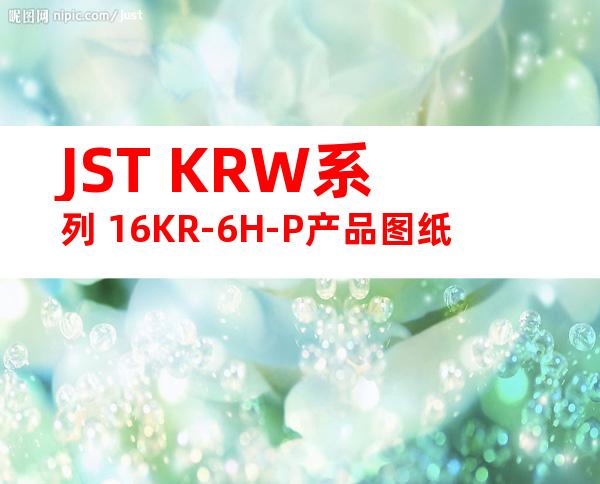 JST KRW系列 16KR-6H-P产品图纸